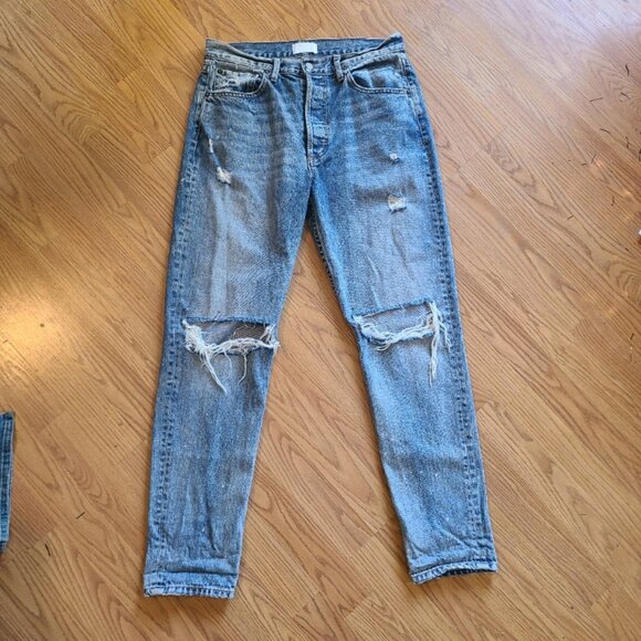 BOYISH BILLY STRAIGHT LEG BOYFRIEND JEANS DEADSTOCK RIGID DENIM EASY RIDER sz 29 - Picture 2 of 9